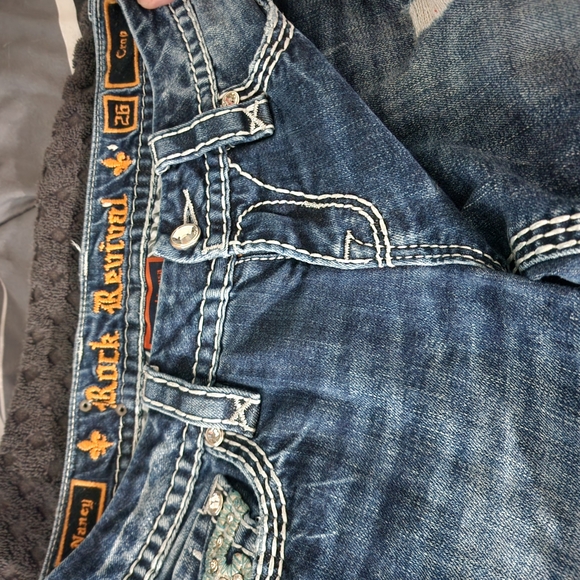 Rock Revival Ripped Blue Jeans - Picture 3 of 3